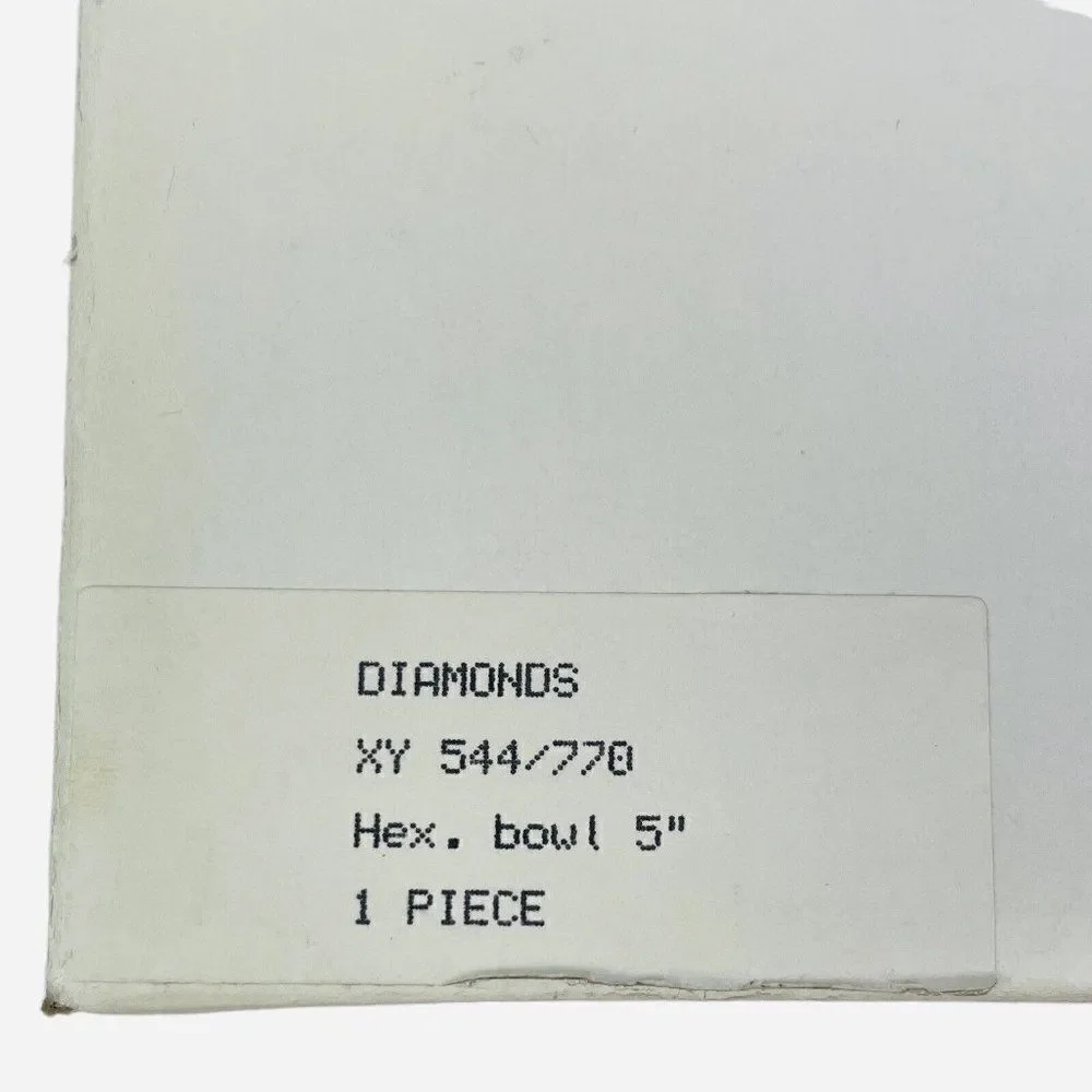 Vintage Mikasa Diamonds Crystal Hexagon 5